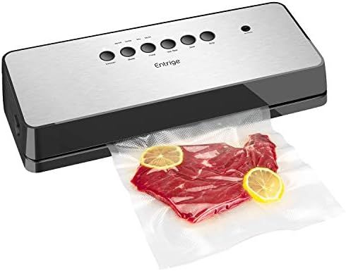 Vacuum Sealer Machine by Entrige, Automatic Food Sealer for Food Savers w /Starter Kit, Dry Moist... | Amazon (US)