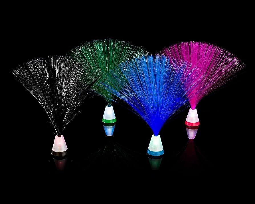 Playlearn Fiber Optic Light 4 Pack Multicolored Set 9" Light Base (9" Four Lamps) | Amazon (US)