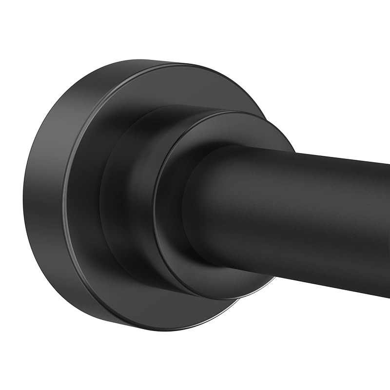 Shower Curtain Rod 31-80 in Adjustable Curtain Rod No Drilling Black Tension Shower Rod Stainless... | Amazon (US)