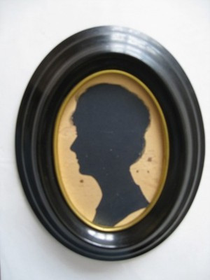 Antique Silhouette Handrup Bakelite Oval Frame Papercut 1910 D H Evans Oxford St | eBay US