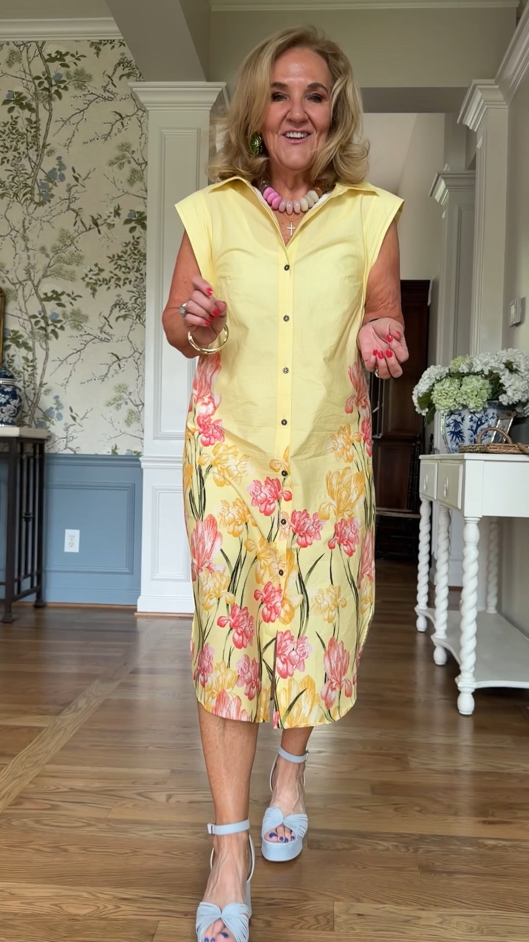 Love this anthro dress for casual or elevated. I did size down to a small. 
These shoes see fabulous.

#LTKOver40