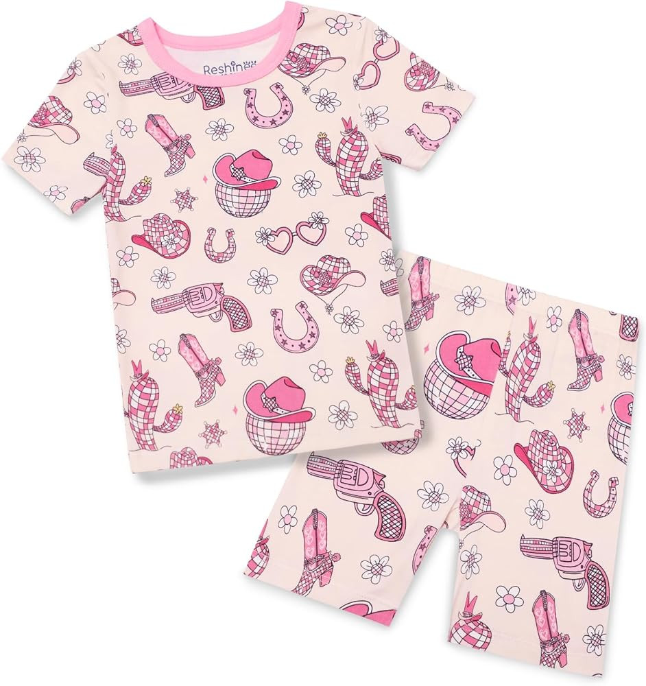 Bamboo Viscose Toddler Unicorn Mermaid Girls Kids Pajamas Short Sleeve Summer Cool Snug fit Pjs 1... | Amazon (US)