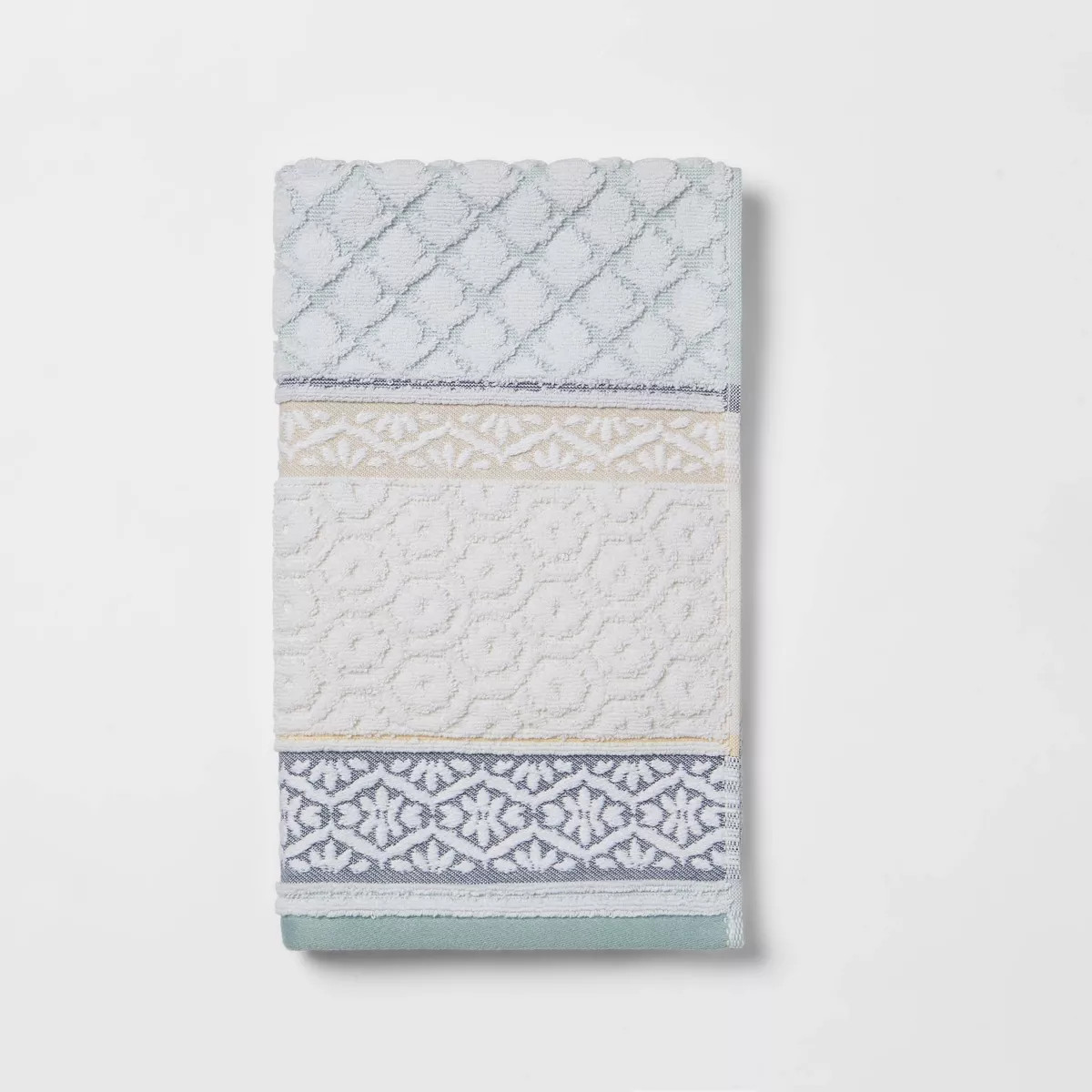 Pattern Filled Stripe Towel Blue - Threshold™ | Target