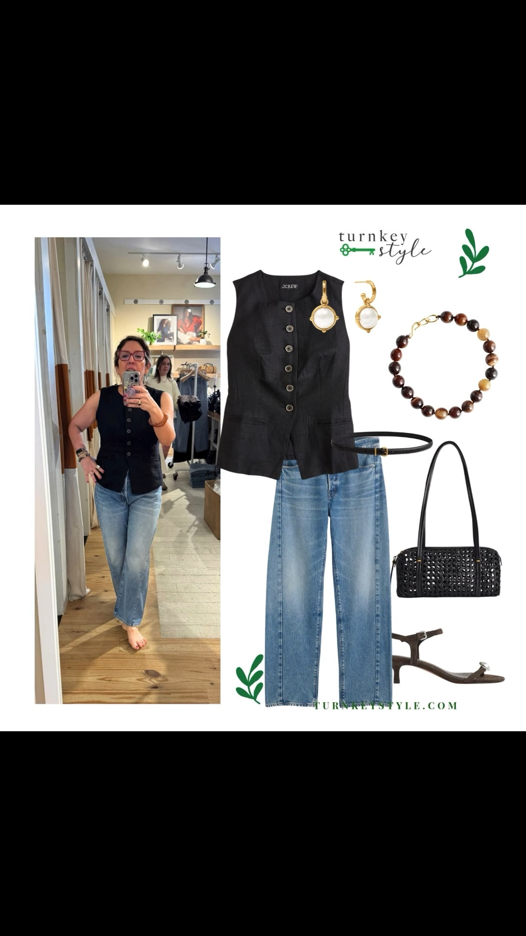 The perfect outfit for running errands or grabbing brunch. 
Size down in the jeans. 

I’m Elisa, a wardrobe stylist, founder of Turnkey Style, and author of The Style Advantage: I Say What HR Can’t. I work with professionals and corporate teams to help them show up authentically, on brand, and with confidence. I’m also a mom of two grown boys, a wife, a post-menopausal woman in business, 5’4”, a size 14/16 on the bottom and L on top. I’ve been everything from a size 10–18+, which is why fit, function, and real life always come first.


#LTKSeasonal #LTKPlusSize #LTKWorkwear
