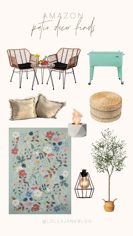 Amazon patio decor finds! 🫶🏻

This patio set is absolutely perfect for summer! I think this set goes perfectly with this woven pouf, and this gorgeous floral rug. I am obsessed with these outdoor floor pillows. This tall plant is the perfect bit of decor to bring life to the patio! A fun cooler to keep all the drinks cool on a hot day, and some lighting for some night swims! 🫶🏻

#LTKswim #LTKstyletip #LTKSeasonal