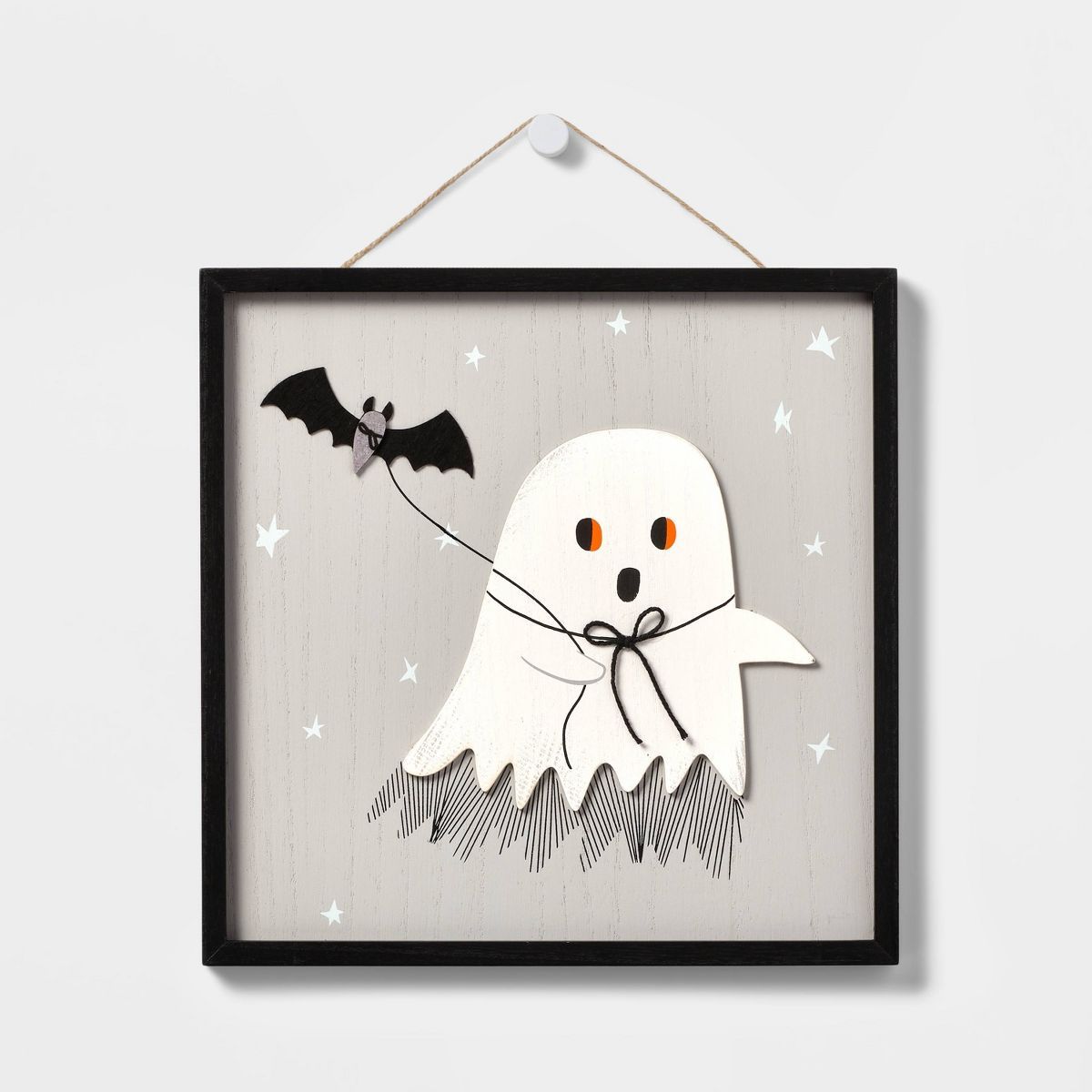 Ghost with Bat Halloween Wall Sign - Hyde & EEK! Boutique™ | Target