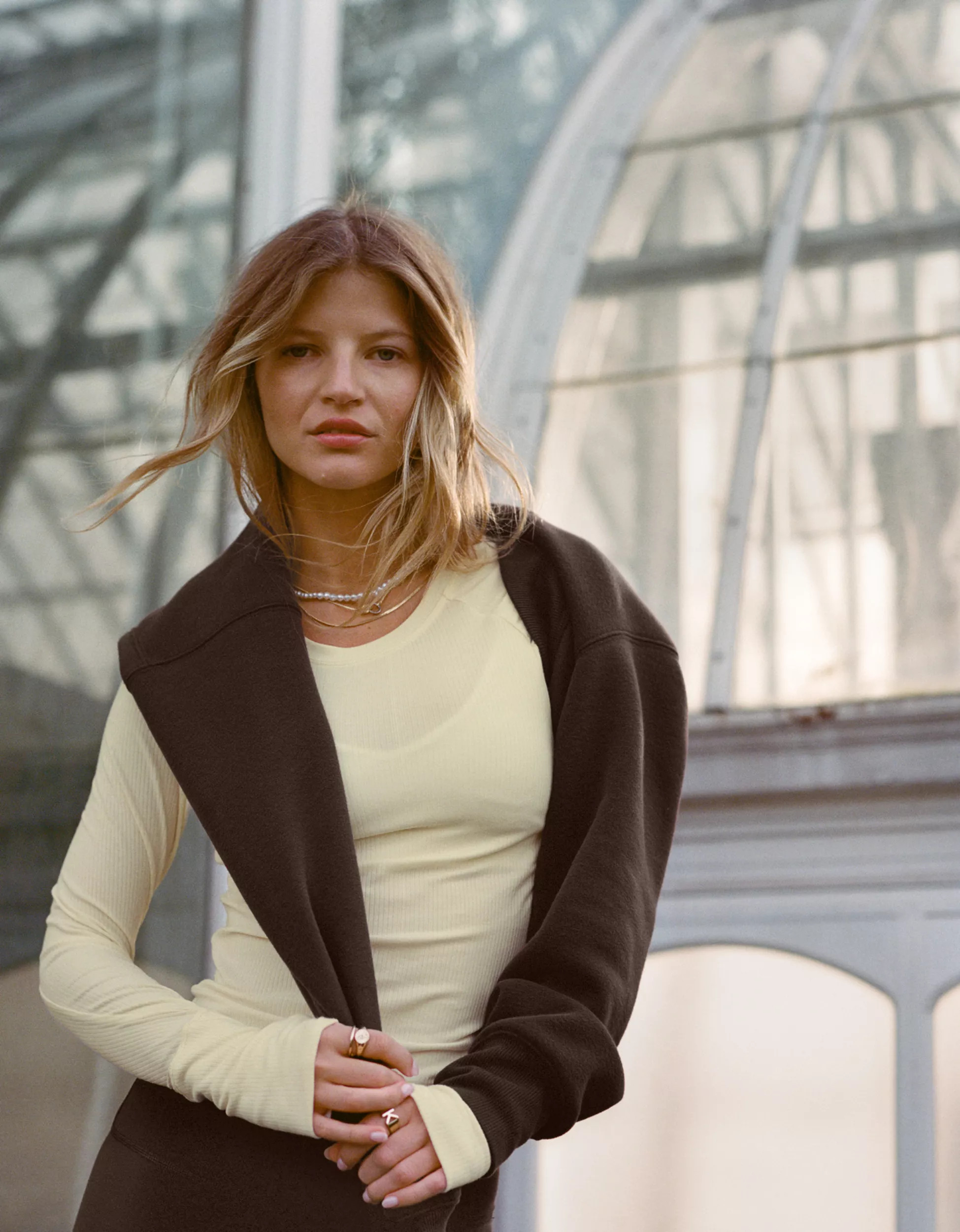 OFFLINE By Aerie Thumbs Up Ribbed T-Shirt | Aerie