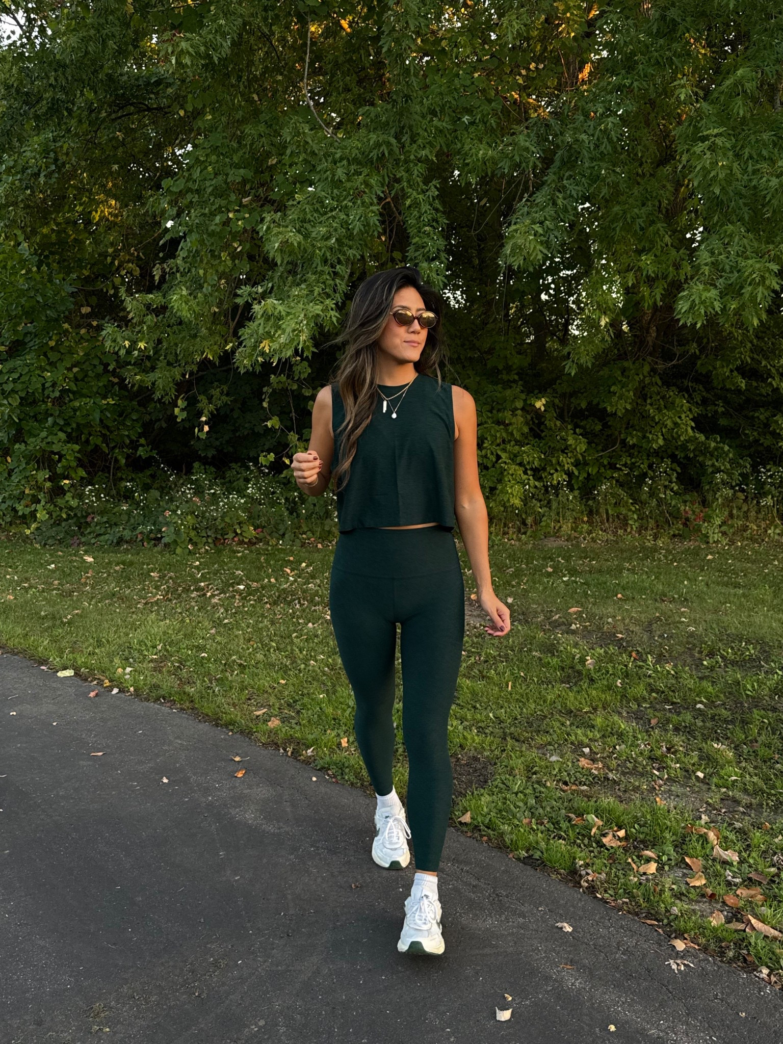 Love this dark green set! Wearing XS in tops + bottoms! 

#LTKSaleAlert #LTKActive #LTKStyleTip