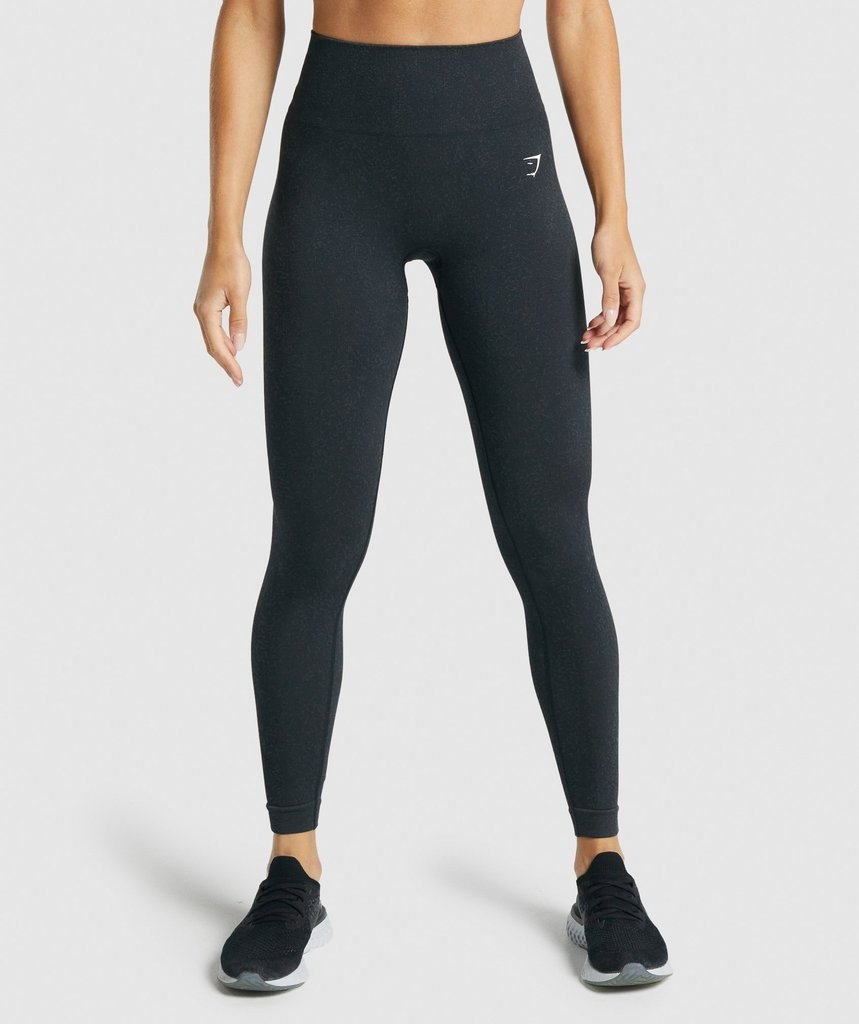 Gymshark Adapt Fleck Seamless Leggings - Mineral | Black | Gymshark (Global)