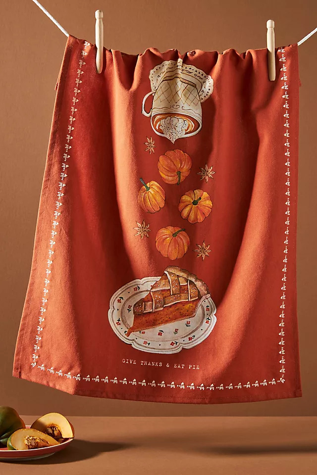 Pumpkin Spice Dish Towel | Anthropologie (US)