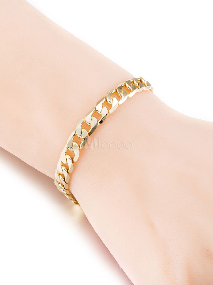 Gold Chain Bracelet Women's Link Bracelet Jewelry | Milanoo