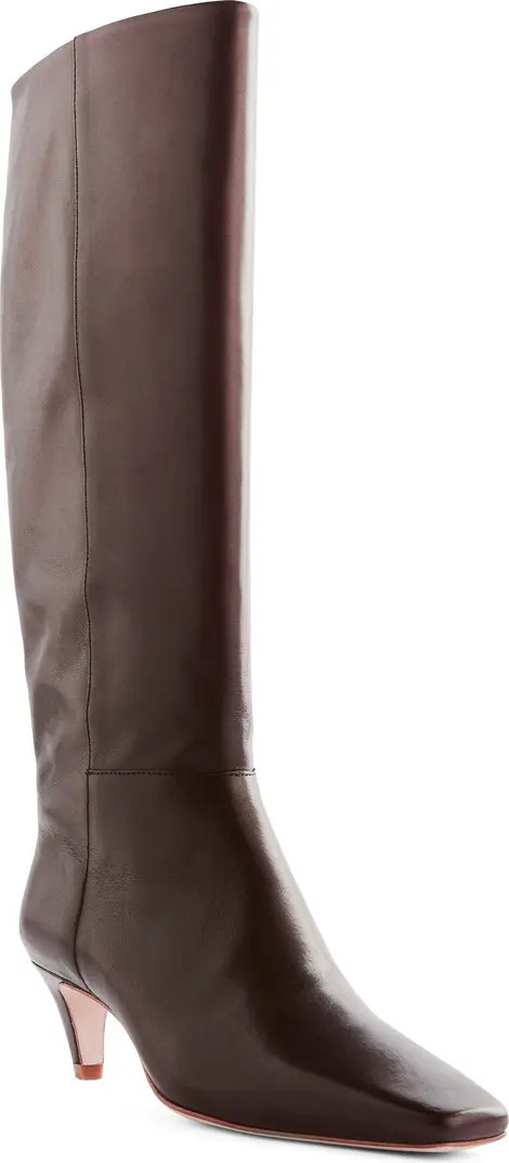 Reformation Remy Knee High Kitten Heel Boot (Women) | Nordstrom | Nordstrom