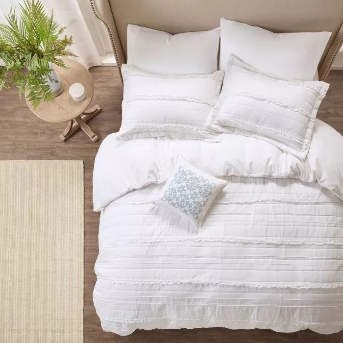 4pc Alexis Ruffle 2-in-1 Duvet Cover Set | Target