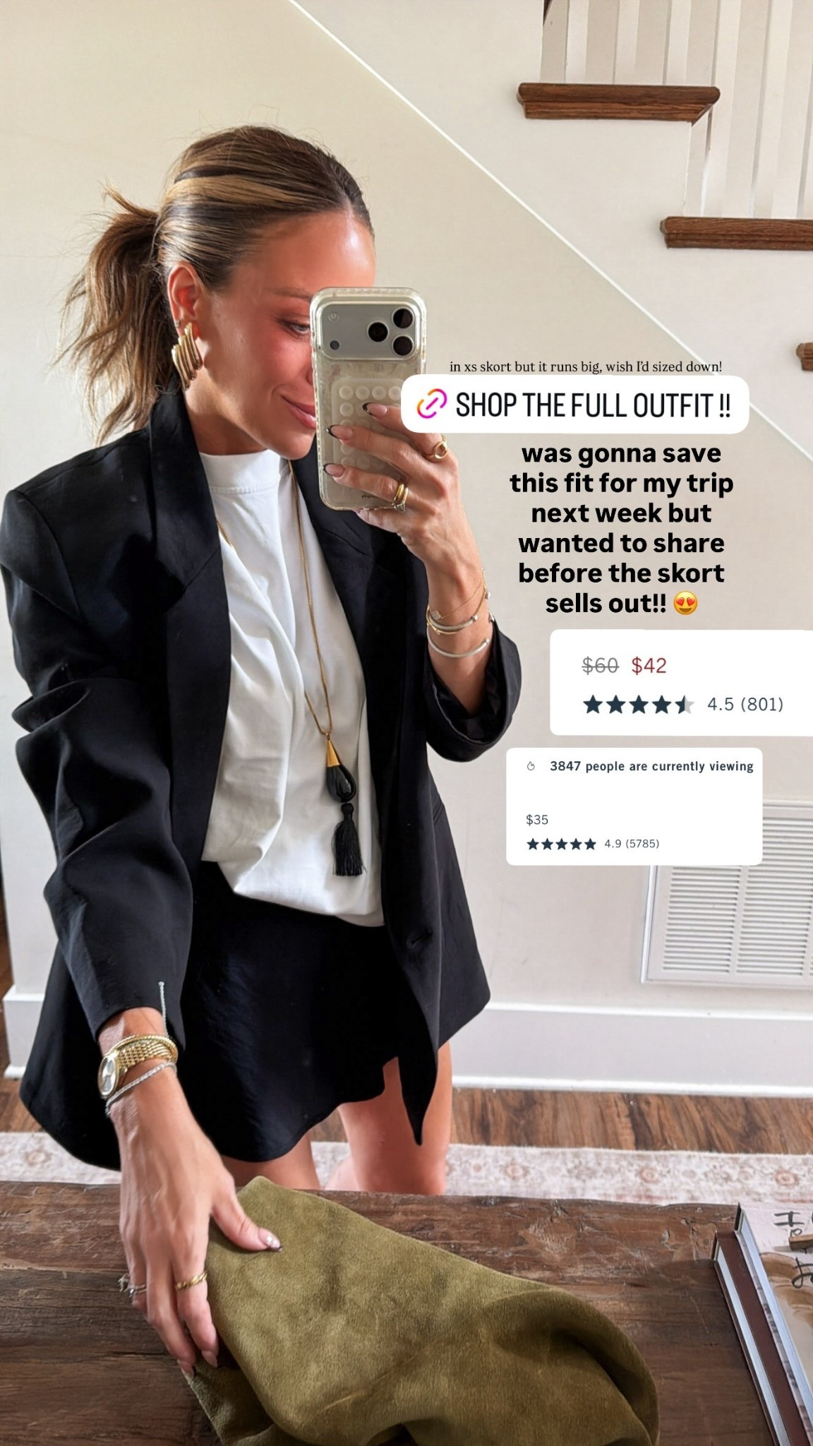 Slip skirt w hidden shorts! In size xs but I wish I had sized down to xxs! It runs big! In size small tee!

#LTKdayinmylife #LTKootd #LTKSaleAlert