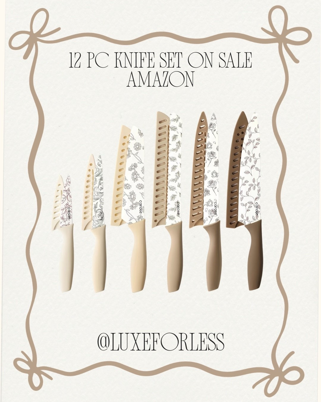 The floral print on this knife set is SO pretty! 😍 On SALE for ONLY $19.99

#LTKHome #LTKSaleAlert #LTKfoodie