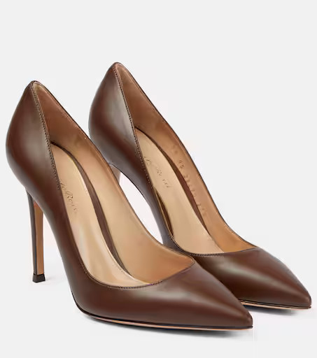 Gianvito 105 leather pumps | Mytheresa (UK)