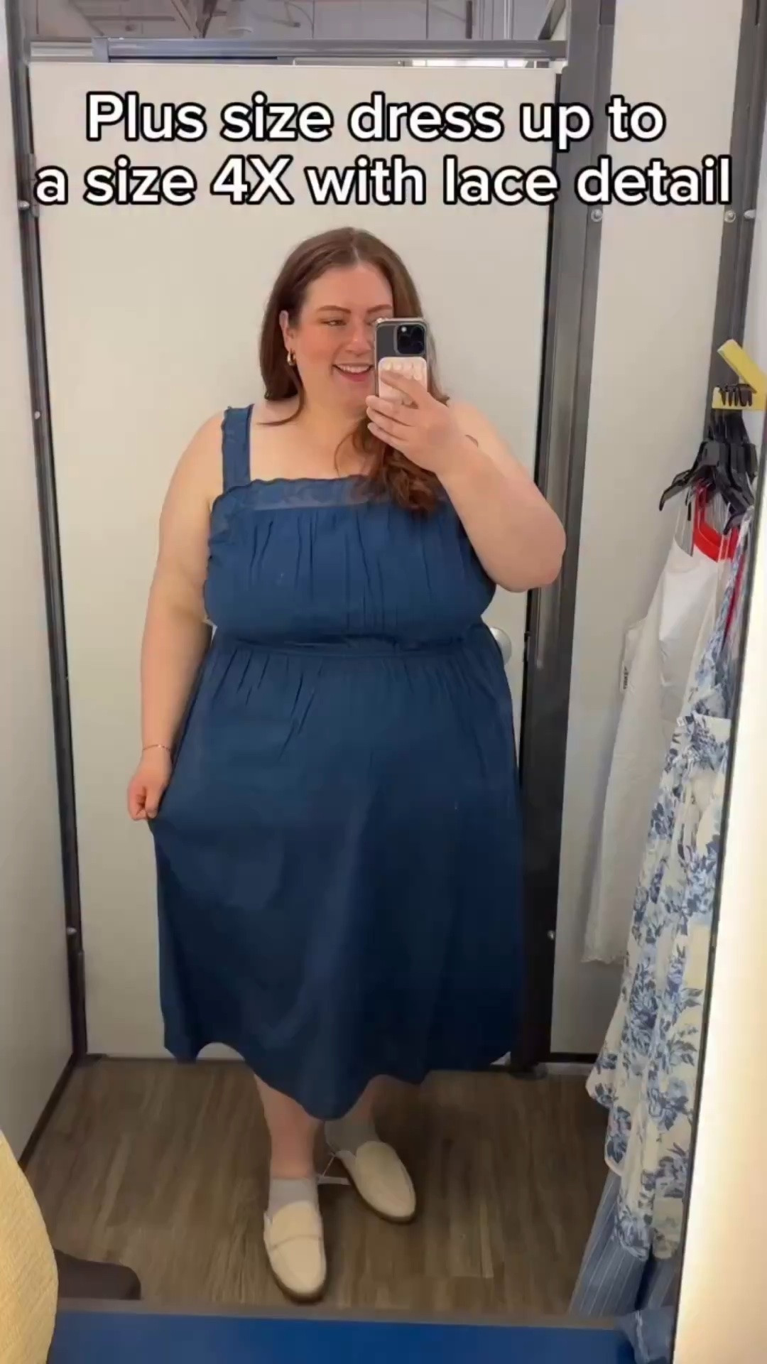 Comment KIMMY and I’ll send this adorable dress over! It’s 50% off rn and under $25! Follow for more plus size fashion finds.