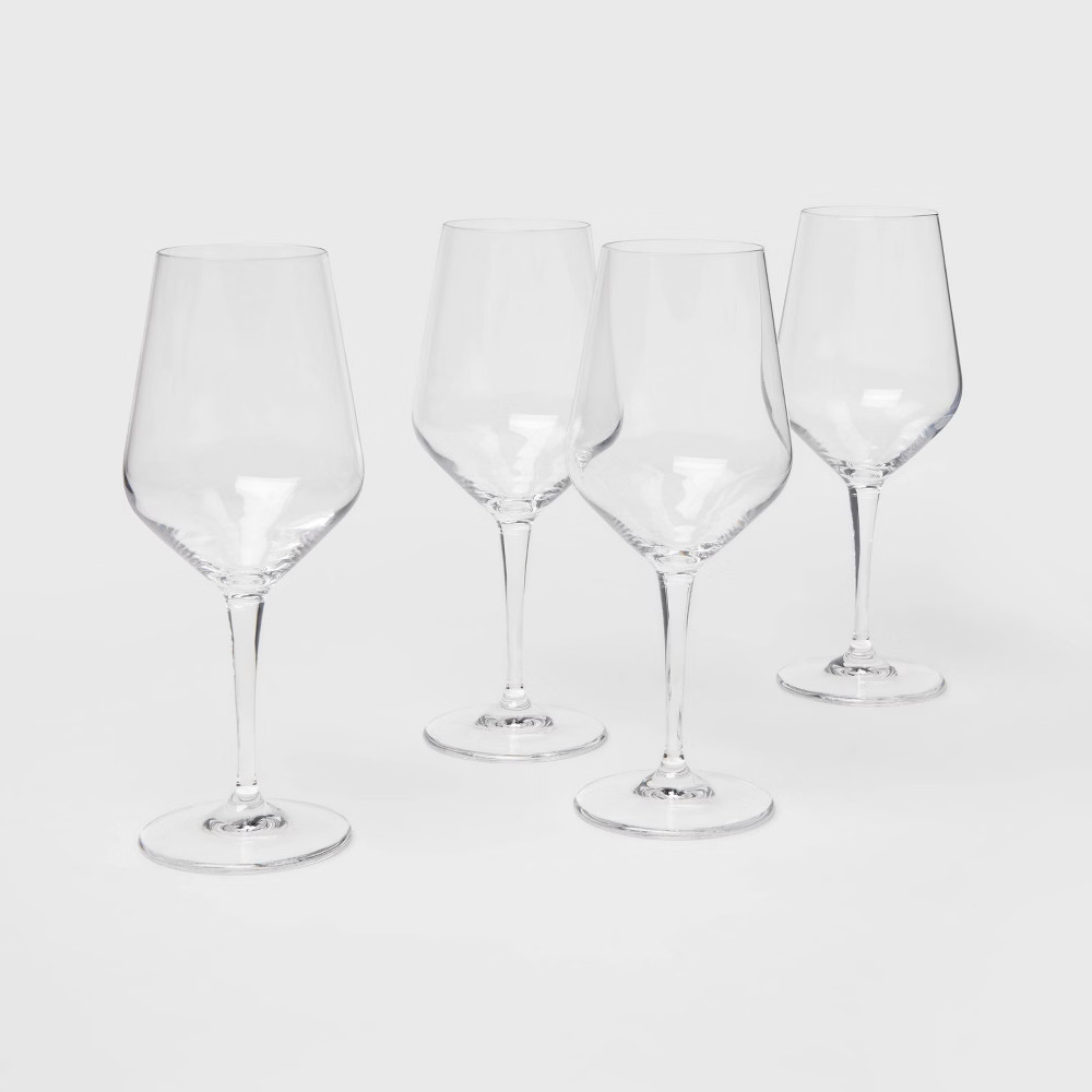 15oz 4pk Glass Atherton White Wine Glasses - Threshold | Target