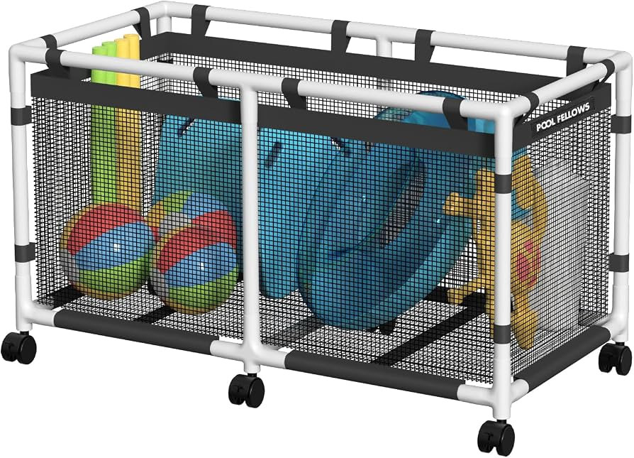 Pool-Aufbewahrungsbeh\u00e4lter, 340 Liter, 62 x 67 x 120 cm, Halter f\u00fcr Nudeln, Spielzeug, ... | Amazon (DE)