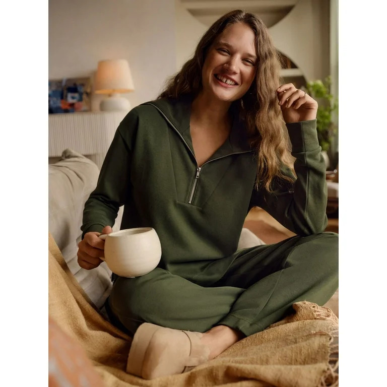 Free Assembly Women's Wide Leg Knit Cargo Pants, 30” Inseam, Sizes XS-XXL | Walmart (US)