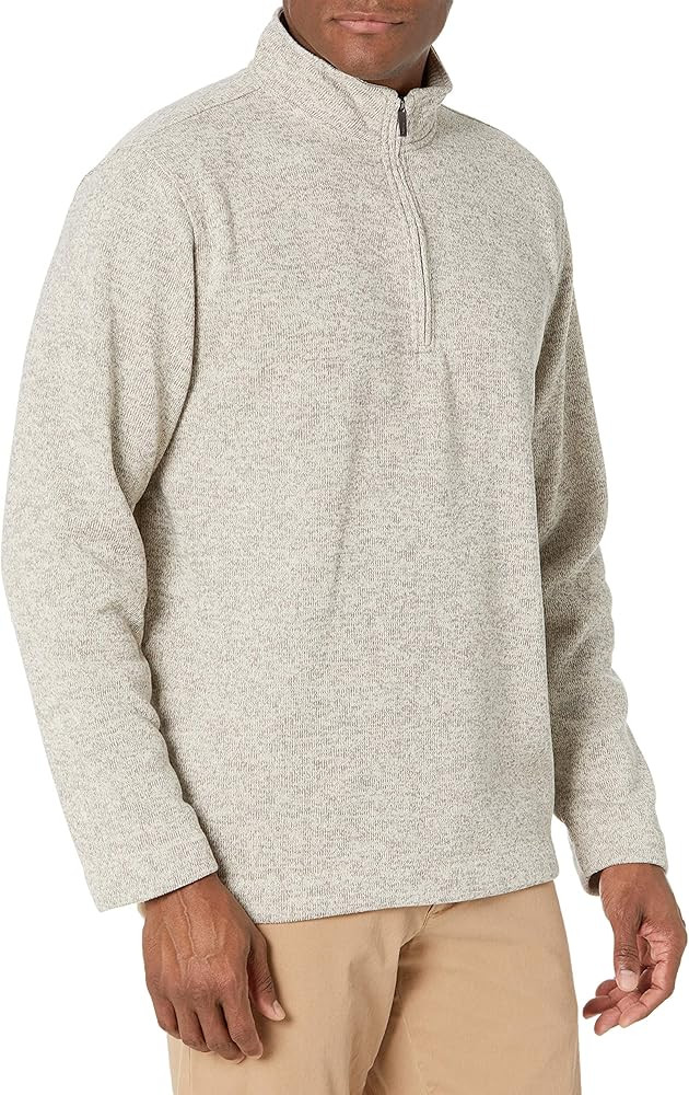 Van Heusen Men's Flex Long Sleeve 1/4 Zip Soft Sweater Fleece | Amazon (US)