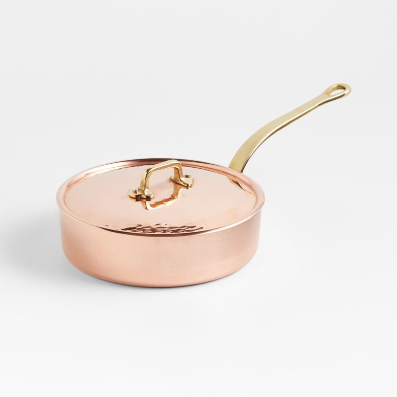 Coppermill Kitchen Vintage-Inspired Copper Sauté Pan | Crate & Barrel | Crate & Barrel