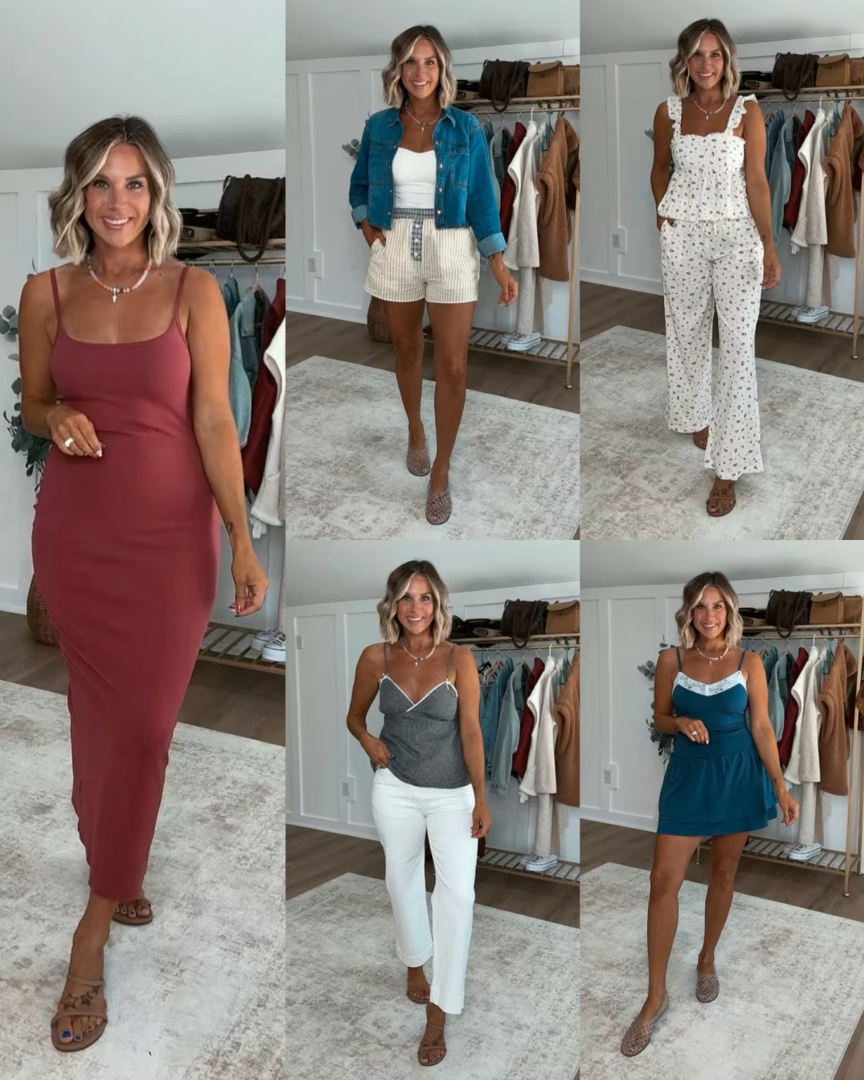 If you’ve been waiting to refresh your wardrobe without spending a fortune, this is your sign! From basics, brunch, to date night - these affordable pieces are the best way to refresh your wardrobe.

I am 5’6 139lbs size small dresses, size small tops, size M denim oversized shirt, size medium bottoms, jelly flats fit true to size 

 #LTKootd #LTKmomlife #LTKSeasonal