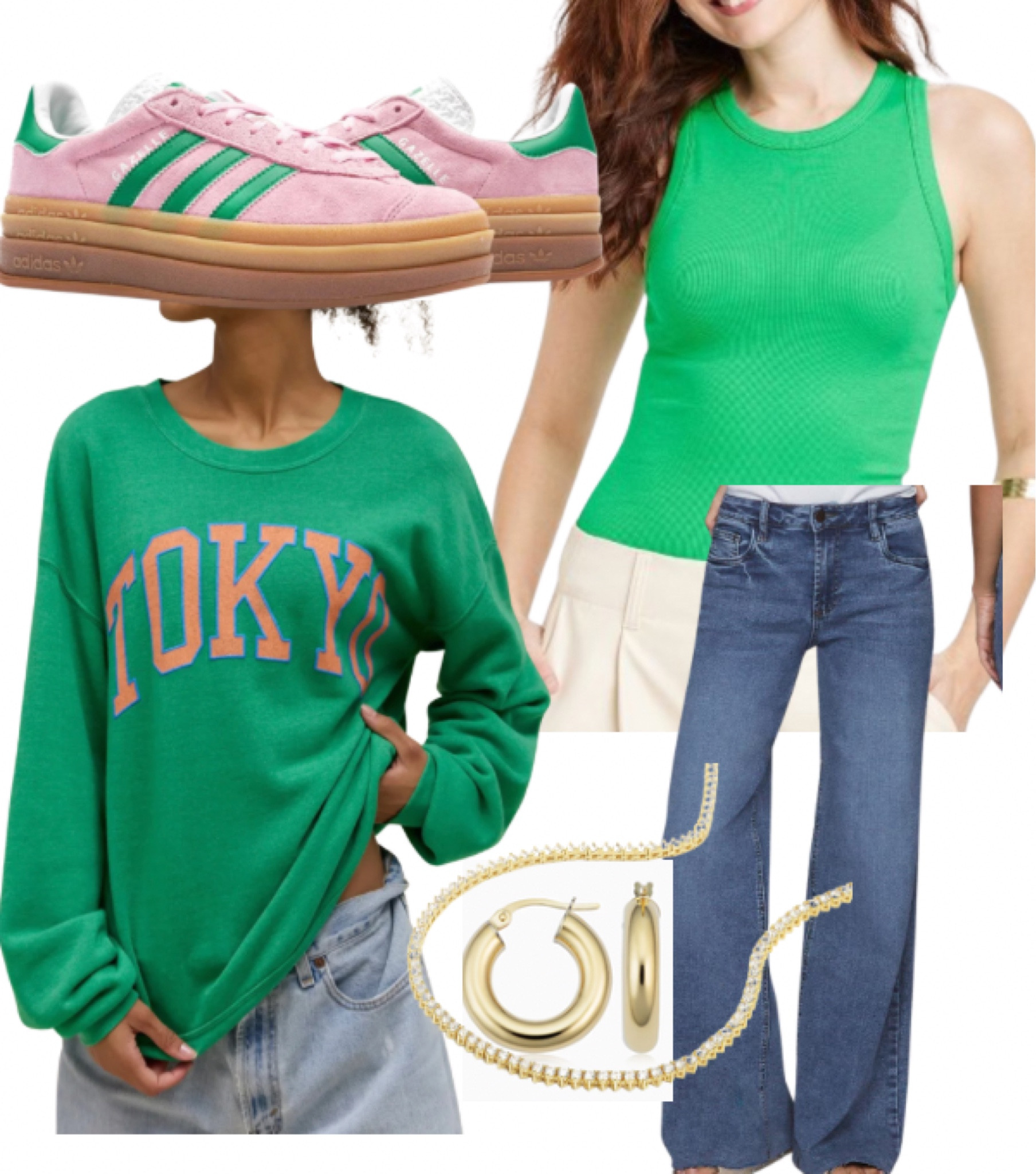 Matchy matchy 💚🩷 adidas gazelle bolds

#LTKfindsunder100 #LTKshoecrush #LTKmidsize