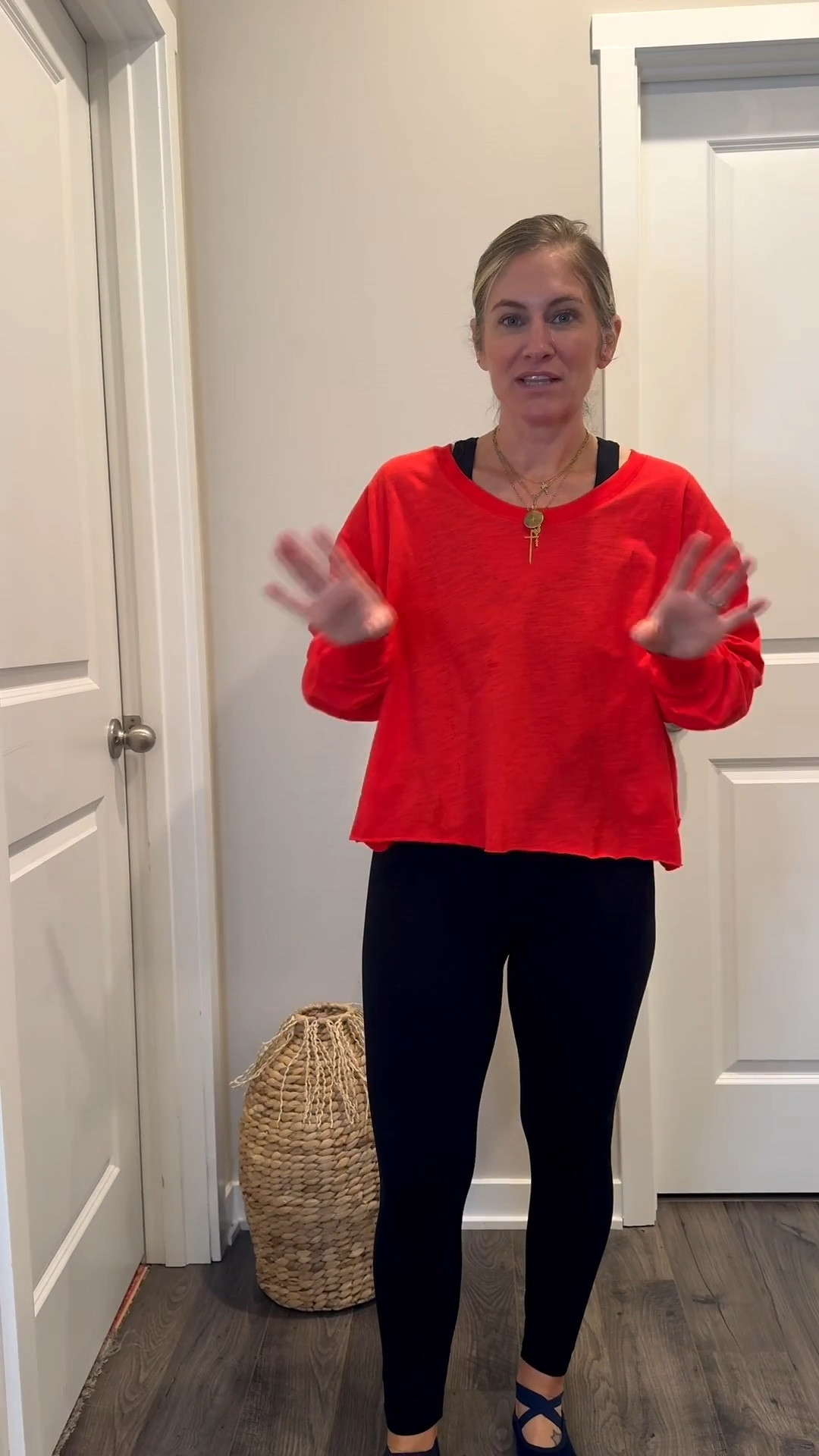 Pilates fit of the day. Had to quick overnight this shirt so I had a least one red thing since I didn’t for vday lol 

I actually got a small in the top
Medium in leggings and sports bra tank top. 

#LTKOver40 #LTKActive #LTKfitnessgoals