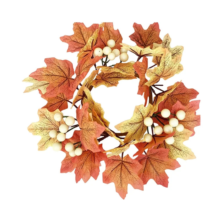 Cheapark Maple Leaf Garland Door Wreath - Festive Fall To Winter Decor For Halloween Christmas Th... | Walmart (US)