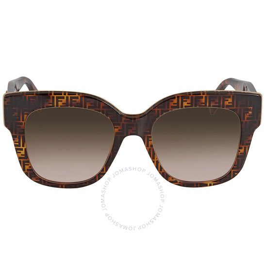 Brown Pink Gradient Square Ladies Sunglasses FF 0359/G/S 0VH8 51 | Jomashop.com & JomaDeals.com