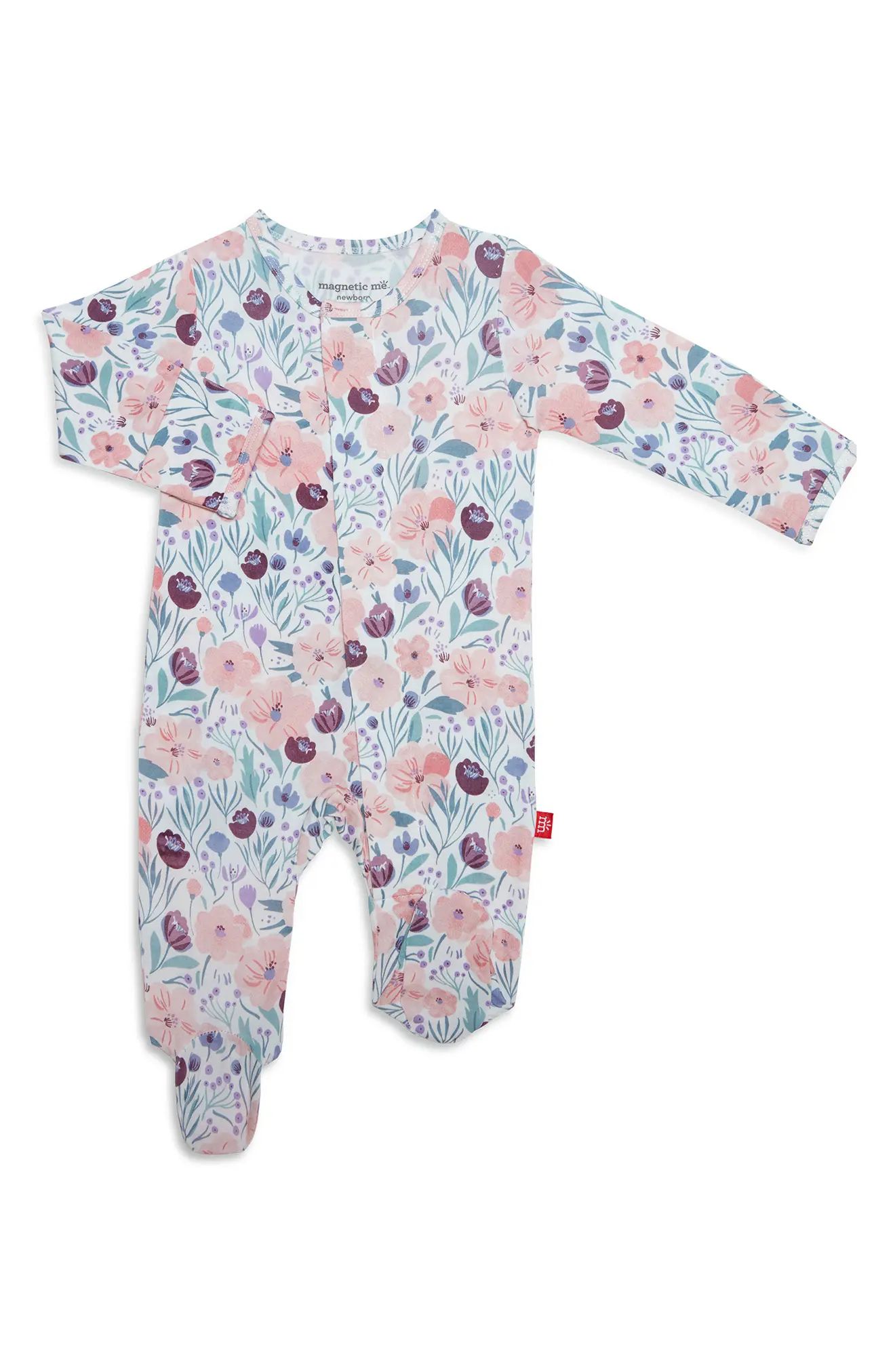 Magnetic Me Whistledon Footie in Pink at Nordstrom, Size 18-24M | Nordstrom