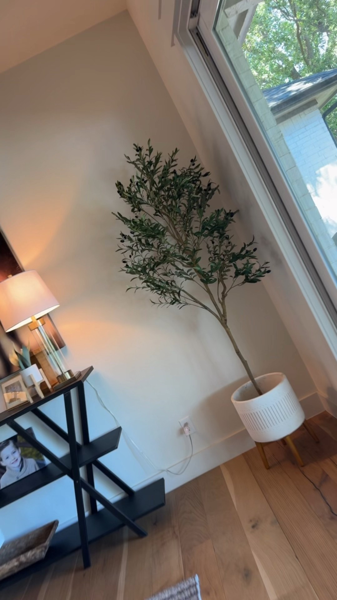 Faux Olive tree obsessed 🫒 similar side lamps also linked. 

#LTKSeasonal #LTKHome