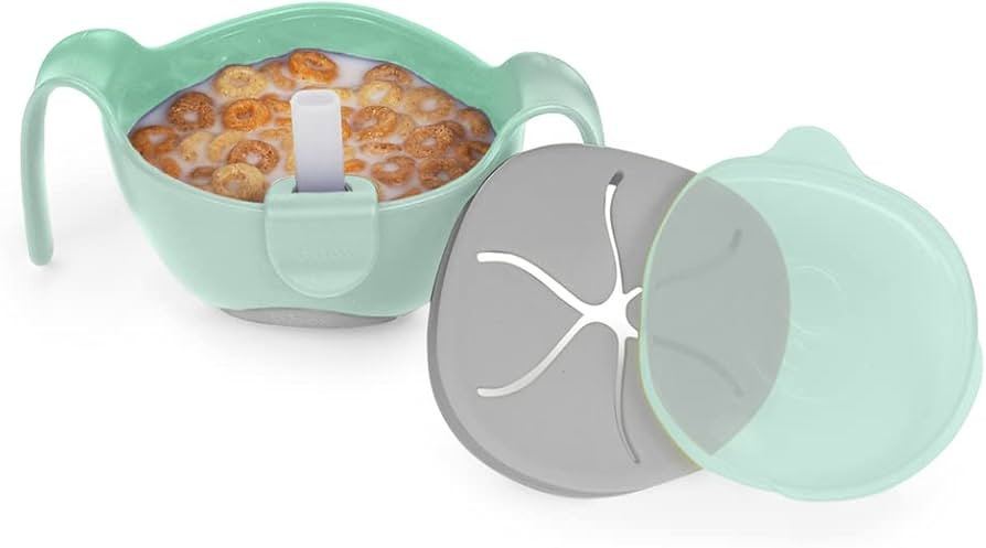 b.box 3 in 1 Toddler Bowl | Includes Straw, Lid & No Spill Snack Insert | Dishwasher & Microwave ... | Amazon (US)