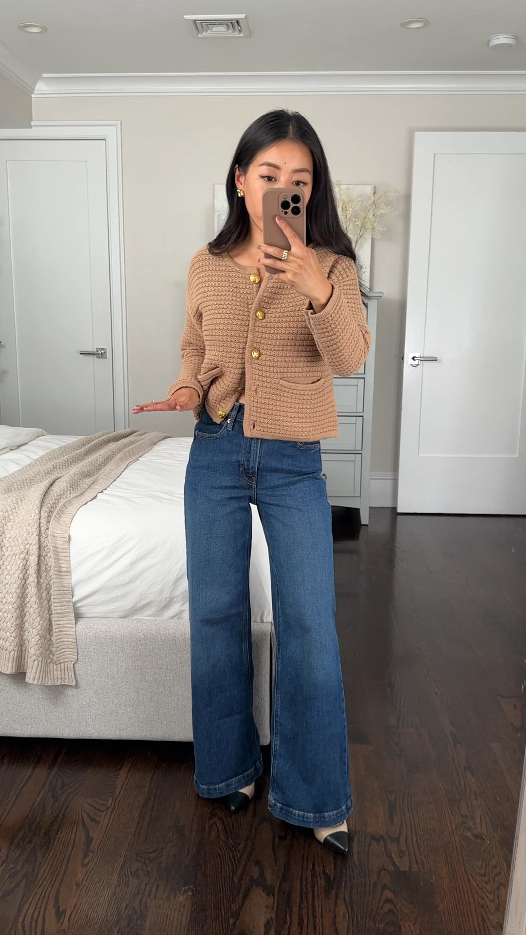 Fall sale staples ~ 

• Gap cardigan xs petite - 100% cotton, chunky knit texture with a shorter and wider fit but I don't mind it! Nice quality and thicker weight. I own this in 2 colors. 

• Gap stride jeans 24 petite - length runs a little long for petite and requires heels on me. However The length does shrink in the wash a bit if you machine wash and dry (I did not shrink mine, but my petite friend did it with her pair to wear with lower shoes)

#LTKFallSale 

#LTKSeasonal #LTKFindsUnder50