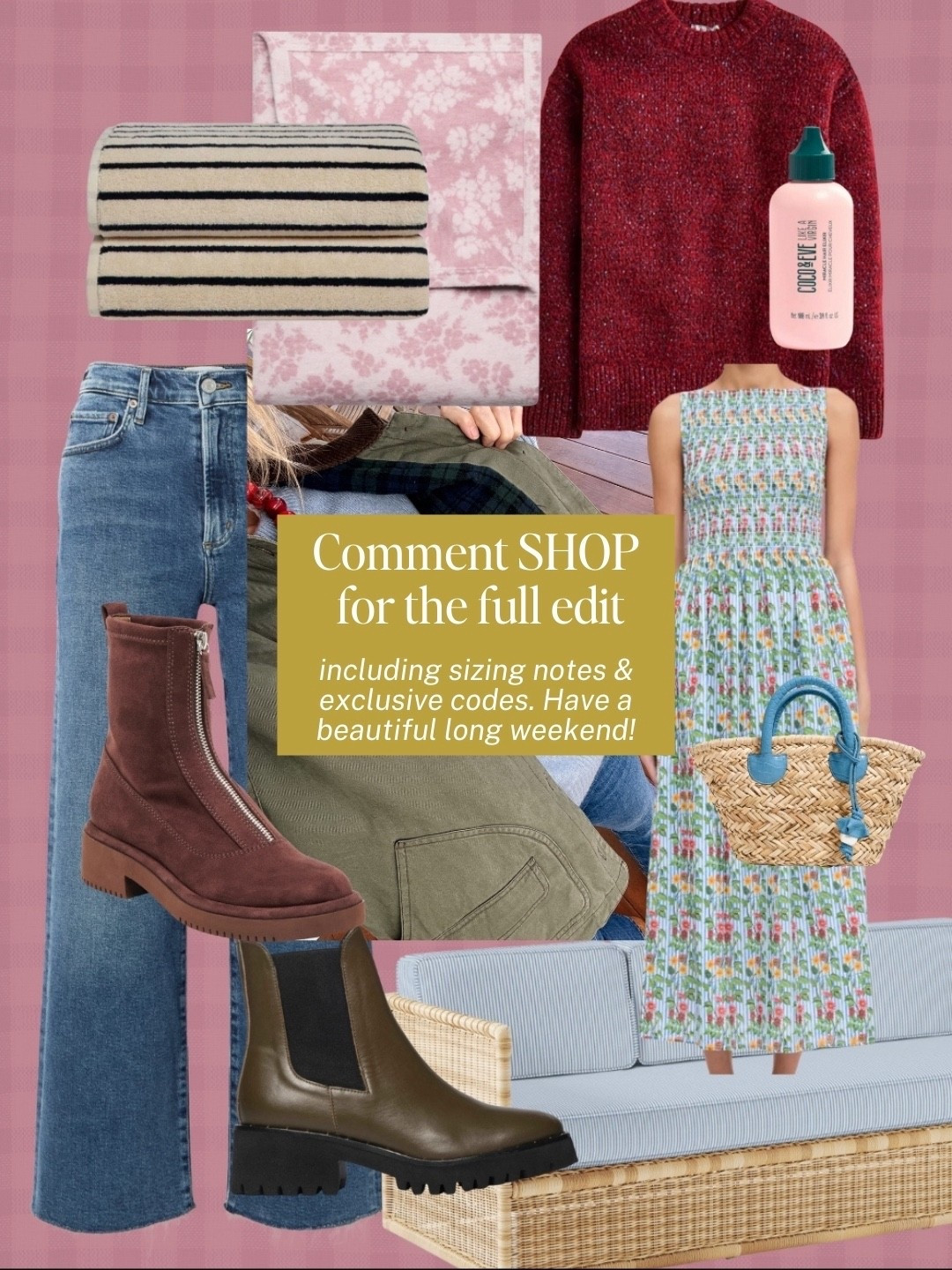 See the full sale edit along with links/sizing to everything I’m wearing in the post over on clairelately.com

Everyday casual outfits, favorite jeans, dress, sweatpants, boots, patio furniture, rug 

#LTKSaleAlert #LTKmomlife #LTKFindsUnder100