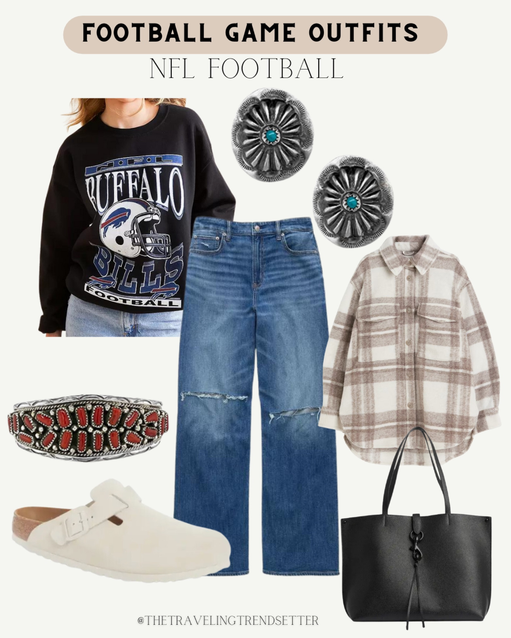 Football game day outfit idea 