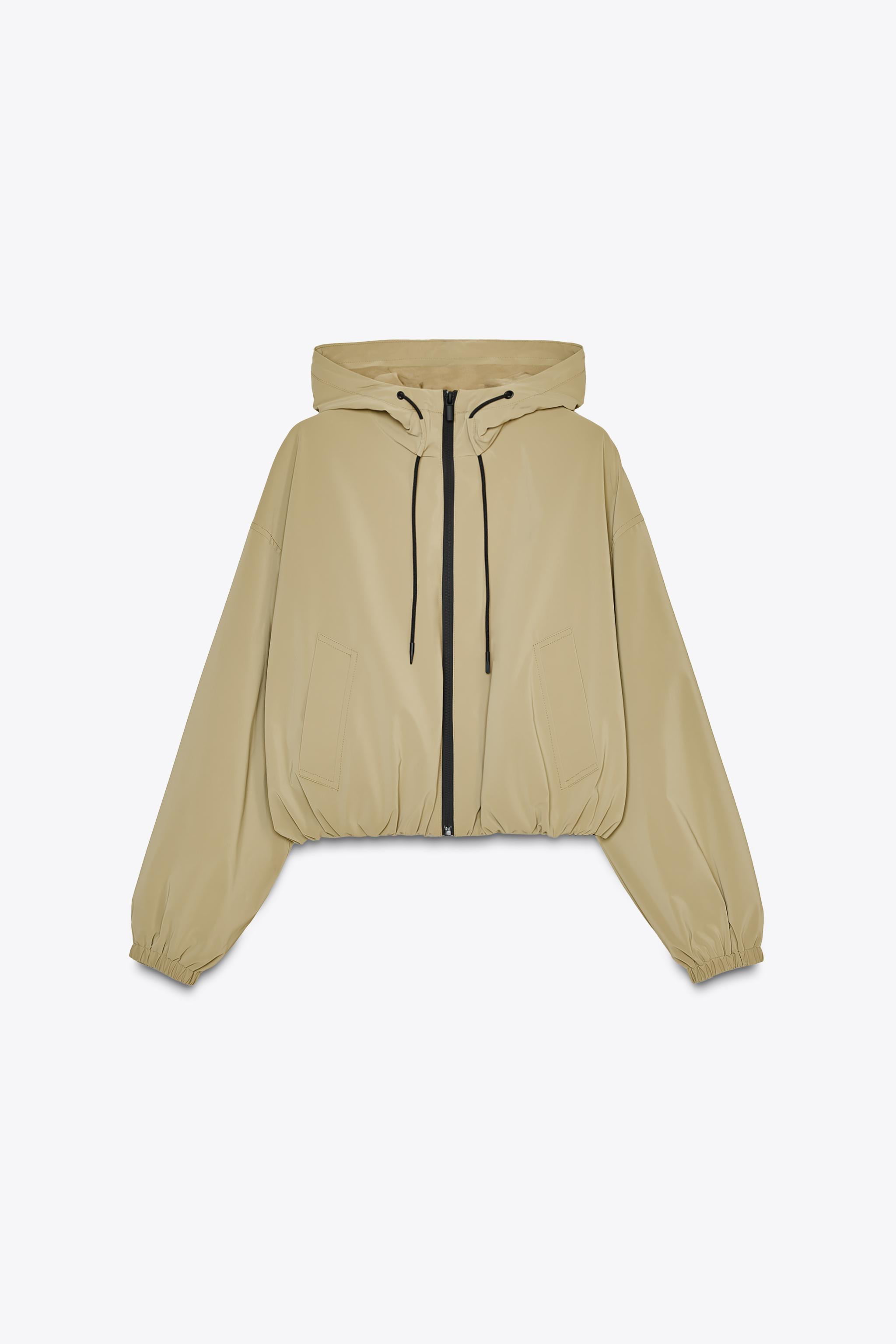 RUBBERISED HOODED JACKET | Zara UK