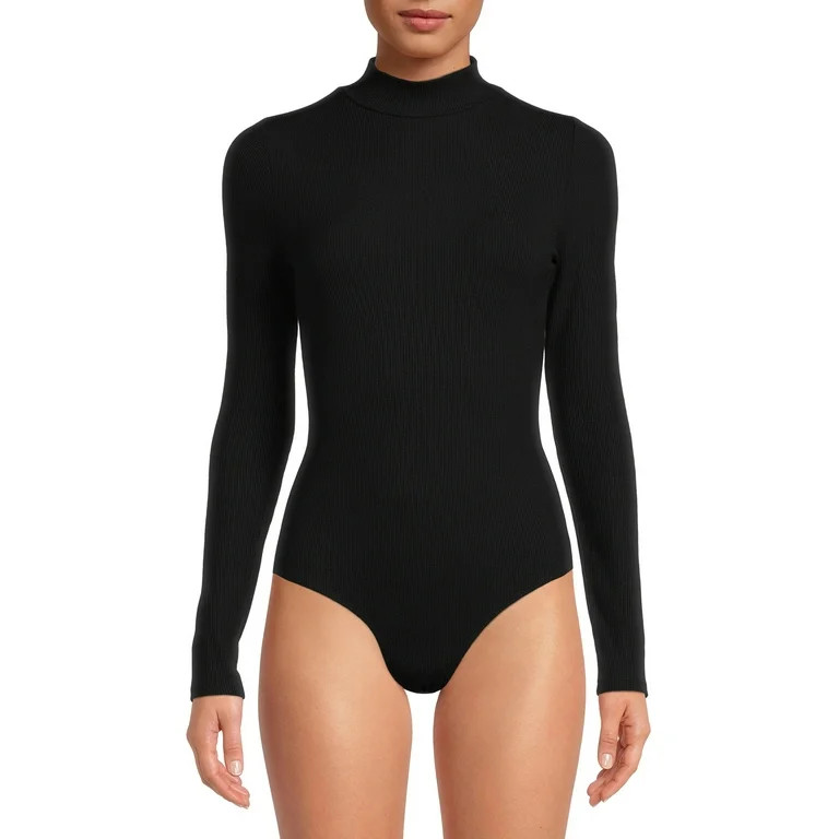 No Boundaries Juniors Mock Neck Bodysuit | Walmart (US)