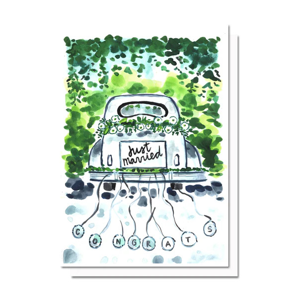 Just Married Car Card | Evelyn Henson