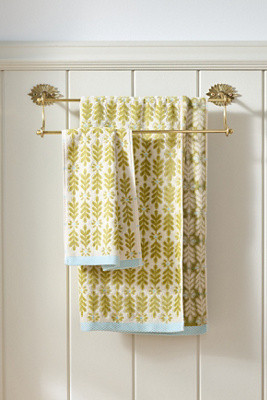 Sabine Cotton Floral Woven Towel Collection | Anthropologie (US)