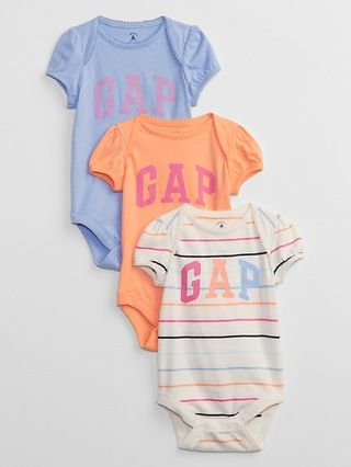 Baby Gap Logo Bodysuit (3-Pack) | Gap Factory