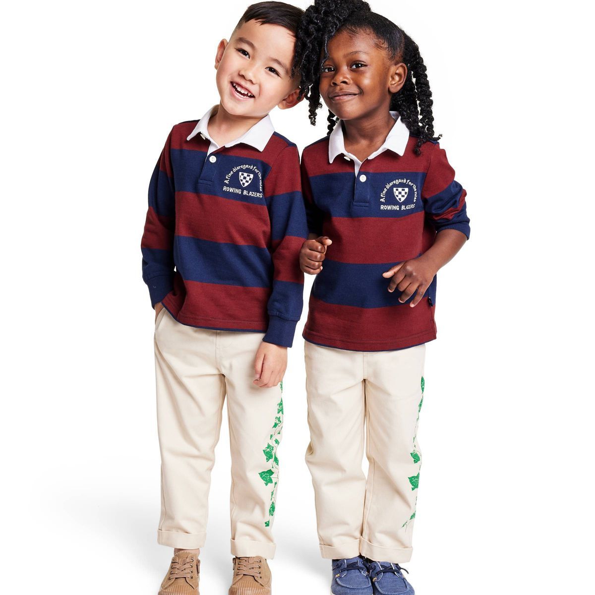 Toddler Crest Logo Stripe Collared Long Sleeve Rugby Shirt - Rowing Blazers x Target | Target