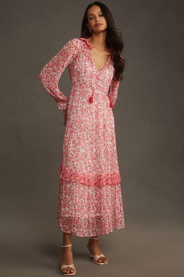 The Marais Printed Chiffon Maxi Dress | Anthropologie (US)
