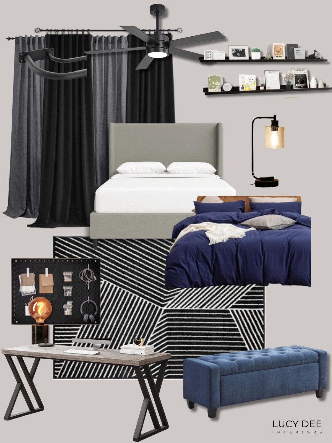 Turn any bedroom into the ultimate teen gamer room setup. bold colors, blackout curtains, cool lighting and a functional desk to create a space that works for both gaming and homework Shop the look to give your teen a space they’ll never want to leave.

#LTKHome #LTKFindsUnder100 #LTKFindsUnder50