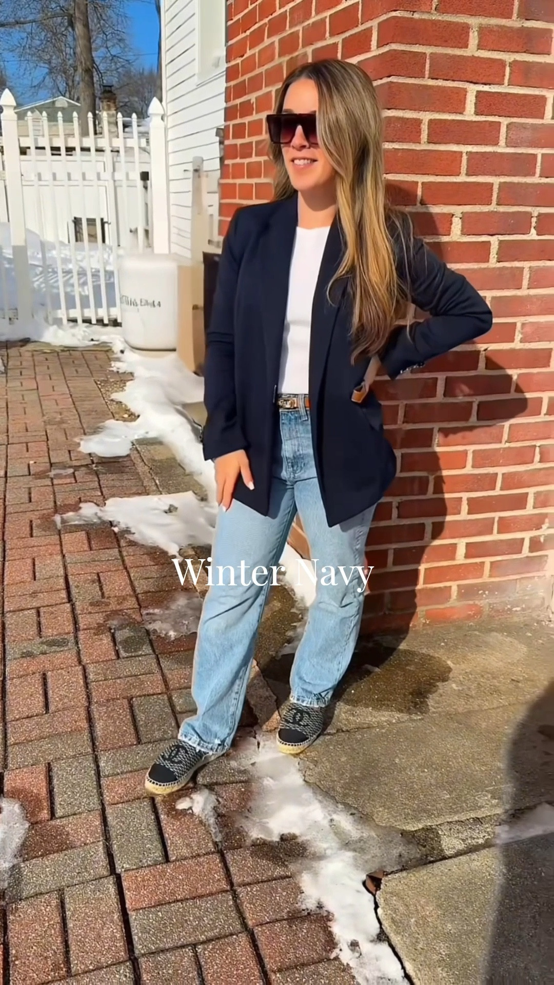 Effortless winter-to-spring outfit featuring a navy blazer, white tee, straight-leg denim, and cozy espadrilles. A polished everyday look that’s classic, neutral, and easy to recreate.
Blazer : Navy, 2P
Belt : Amazon OS
Jeans : DL1961  Emilie Straight, 24


⬇️ Exact links below 

navy blazer outfit, winter to spring outfit, casual mom style, everyday outfit, classic style, clean girl outfit, neutral outfit inspo, straight leg jeans outfit, lightweight blazer, polished casual look, winter sunshine outfit, weekend outfit, cozy chic style, effortless style, capsule wardrobe outfit, simple outfit ideas

#nordstrom #ralphlauren

#LTKootd #LTKPetite #LTKWorkwear