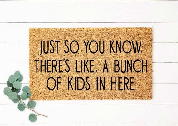 Bunch Of Kids Doormat, Funny Doormat, Funny Welcome Mat, A Lot Of Boys, A Lot of Dogs, Custom Doo... | Etsy (US)