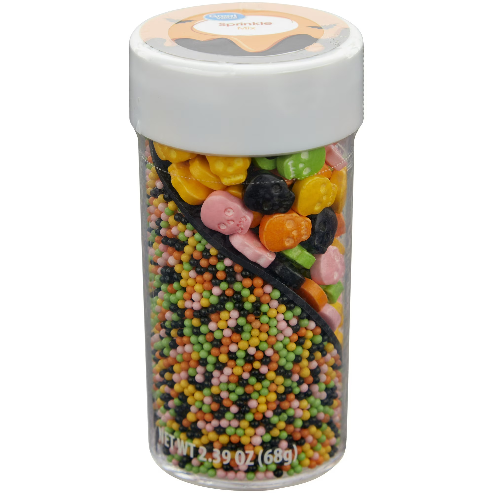 Great Value Day of the Dead Nonpareils and Skull Sprinkle Mix, 2.39 oz. | Walmart (US)