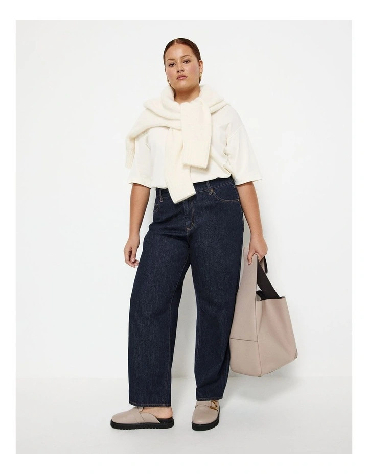 Barrel Leg Jean in Raw Denim | Myer