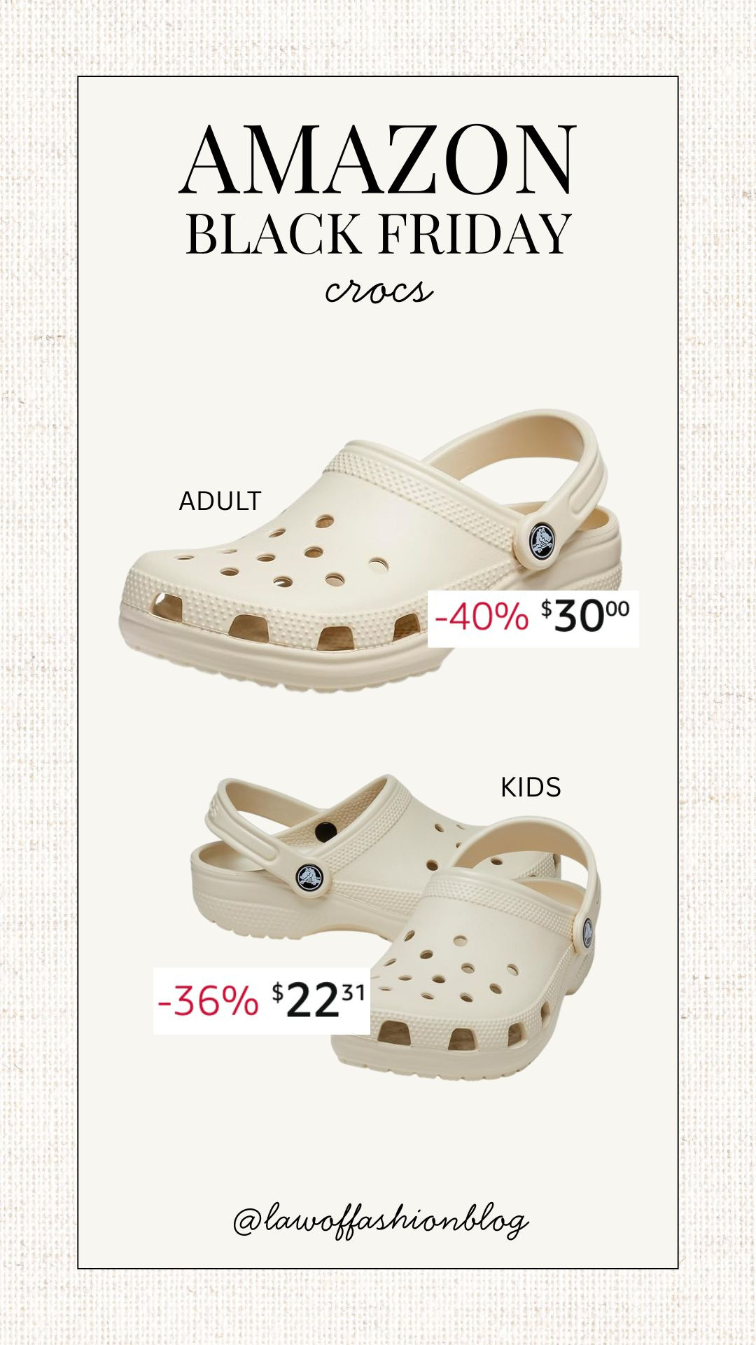 Amazon Black Friday deals on Crocs! Perfect for adults and kids. Comfortable and stylish, great for everyday wear. Christmas gifting, holiday gift idea.
 

 #LTKCyberWeek #LTKSaleAlert #LTKKids